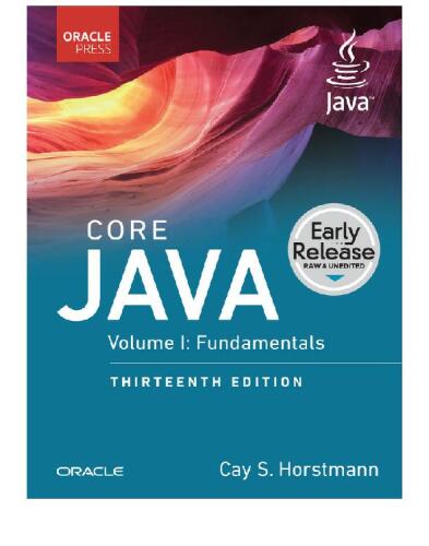 Core Java, Volume I: Fundamentals, 13th Edition (Early Release)