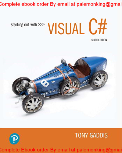 Starting out with Visual C# (Pearson+)