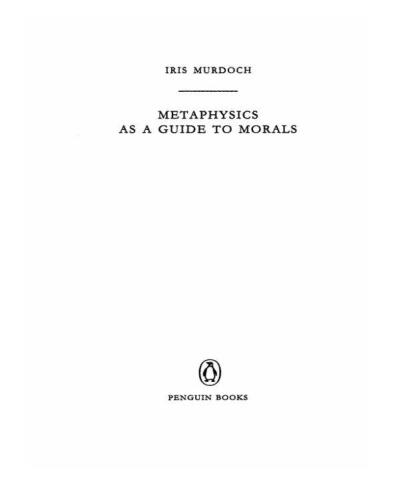 Metaphysics as a guide to morals
