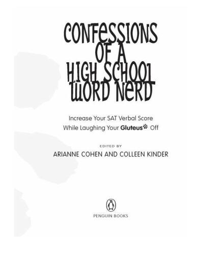 Confessions of a High School Word Nerd