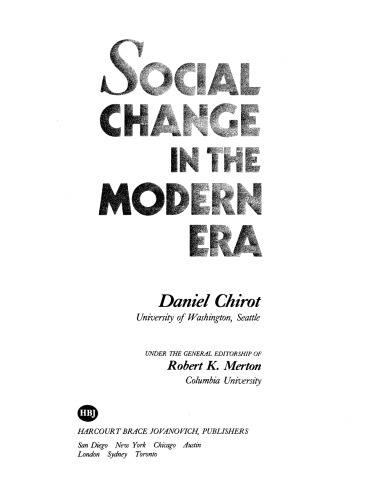 Social change in the modern era