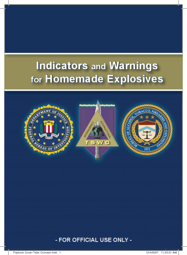 Indicators and Warnings for Homemade Explosives