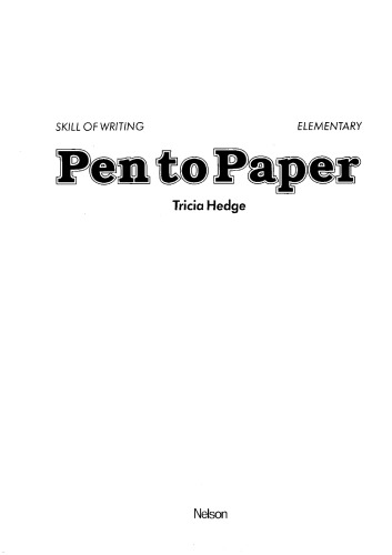 Pen to Paper