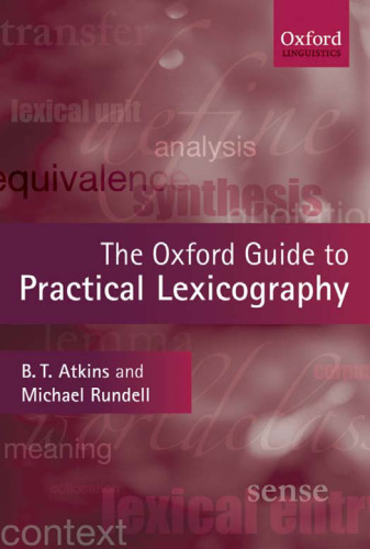 The Oxford Guide to Practical Lexicography