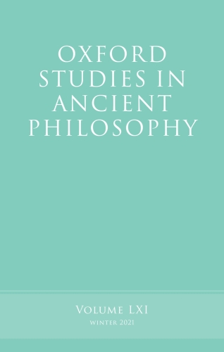 Oxford Studies in Ancient Philosophy, Volume 61
