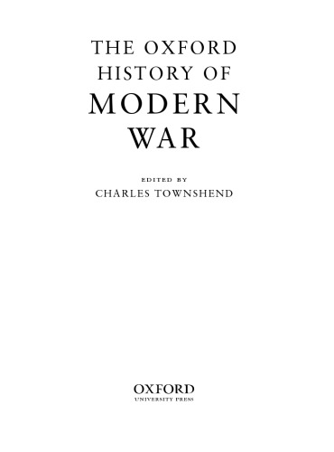 The Oxford History of Modern War