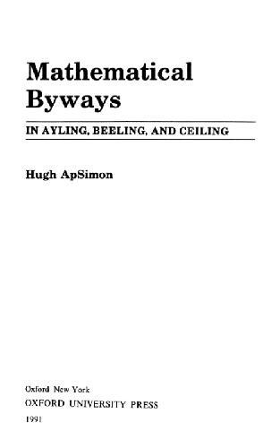 Mathematical byways in Ayling, Beeling and Ceeling