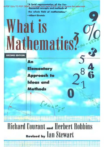 What is mathematics?: an elementary approach to ideas and methods