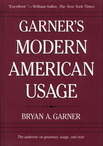 Garner's Modern American Usage