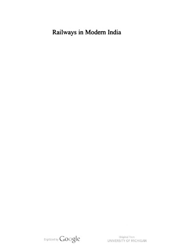 Railways in Modern India