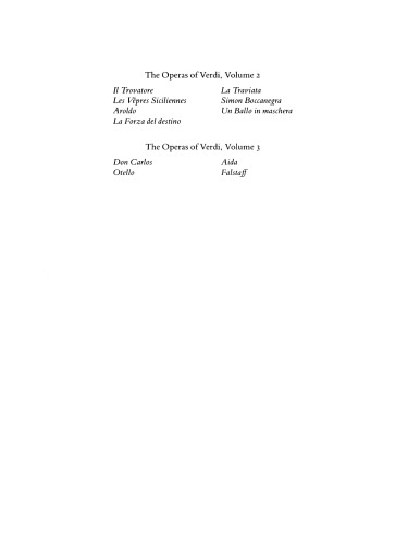 The Operas of Verdi, Vol. 1: From Oberto to Rigoletto