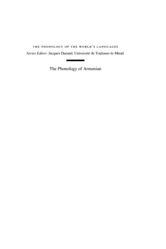 The phonology of Armenian