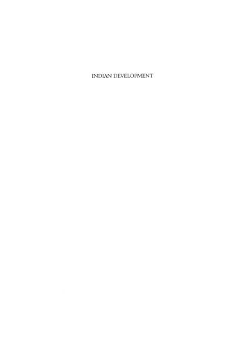 Indian Development: Selected Regional Perspectives