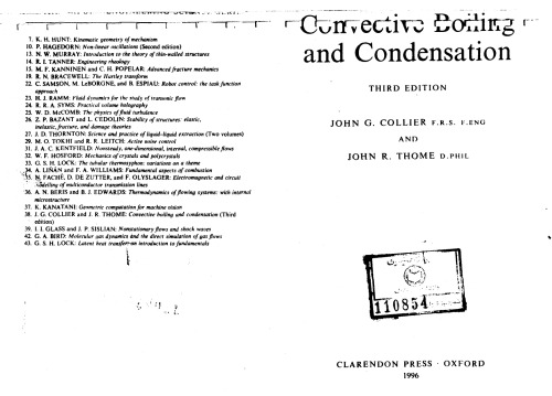 Convective Boiling and Condensation