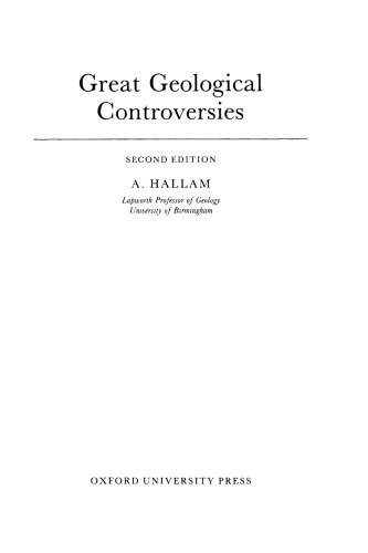 Great Geological Controversies