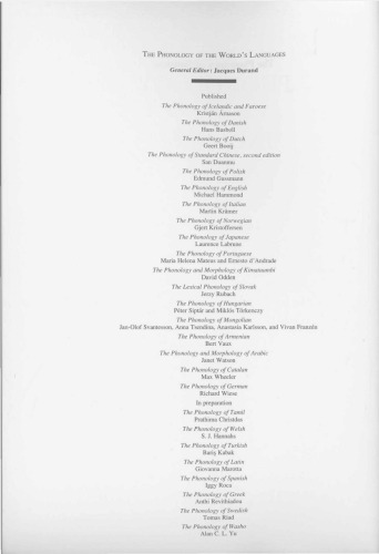 The phonology of Japanese