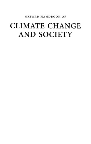 The Oxford Handbook of Climate Change and Society