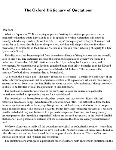 Oxford dictionary of quotations