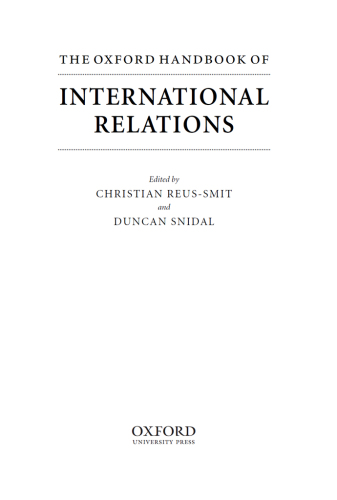 The Oxford Handbook of International Relations