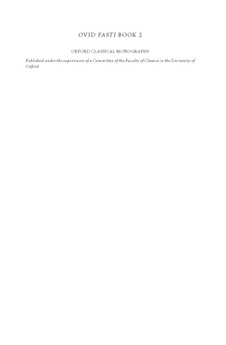 A Commentary on Ovid's Fasti, Book 2
