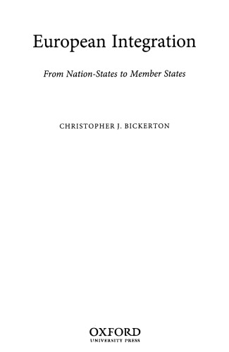 European Integration: From Nation-States to Member States
