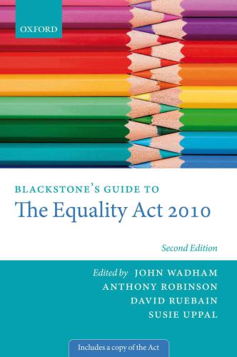 Blackstone's Guide to the Equality Act 2010