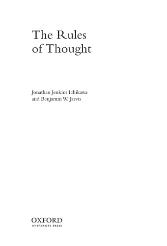 The Rules of Thought
