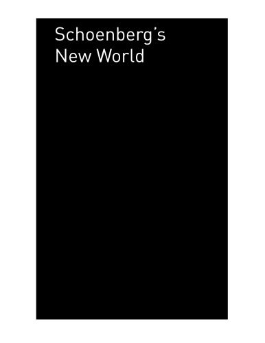 Schoenberg's new world: the American years