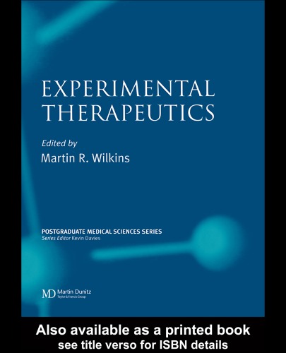 Experimental Therapeutics
