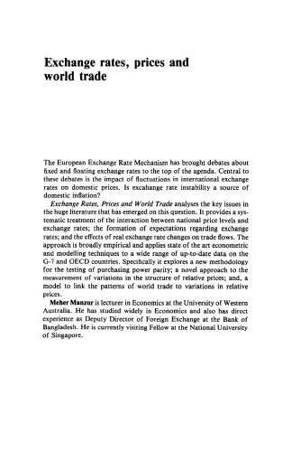Exchange Rates, Prices and World Trade: New Methods, Evidence and Implications