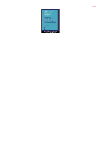 21 CFR Part 11: Complete Guide to International Computer Validation Compliance for the Pharmaceutical Industry