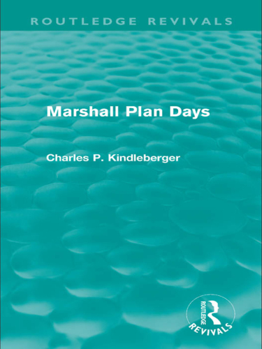 Marshall Plan Days (Routledge Revivals)