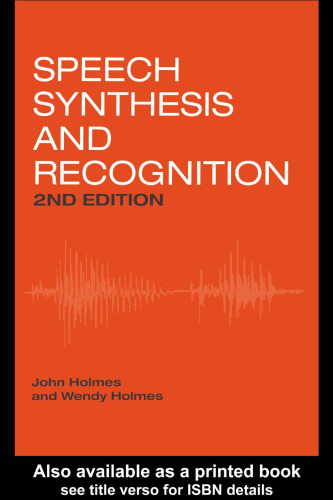 Speech synthesis and recognition