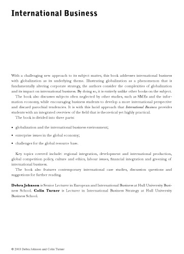 International business : themes and issues in the modern global economy