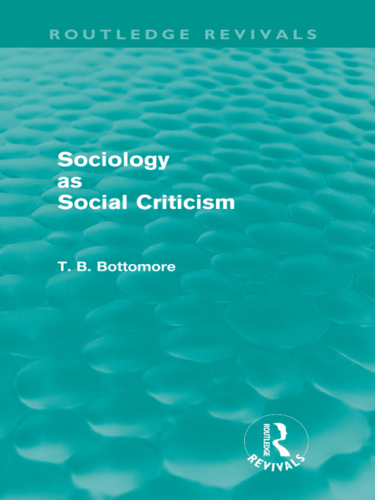 Sociology As Social Criticism