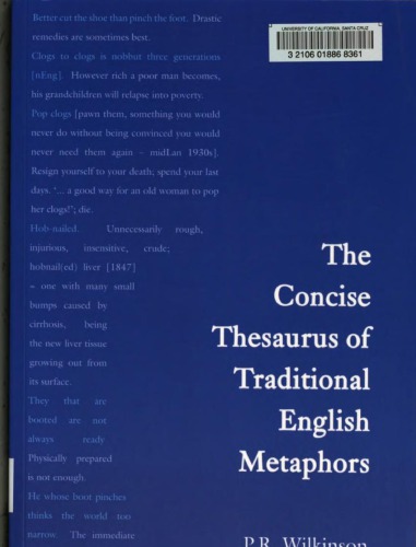 The concise thesaurus of traditional English metaphors