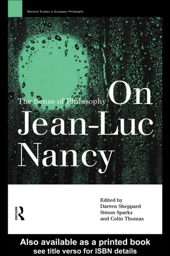 On Jean-Luc Nancy: The Sense of Philosophy