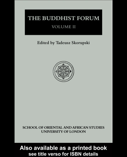 The Buddhist forum: Volume 2, Seminar Papers 1988-1990