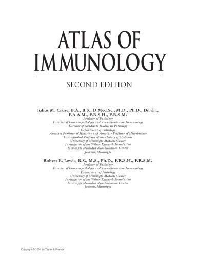Atlas Of Immunology Second Edition