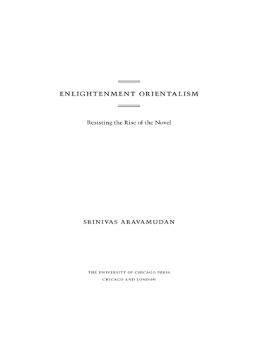 Enlightenment Orientalism