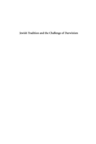 Jewish Tradition and the Challenge of Darwinism