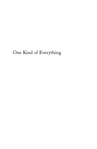One Kind of Everything: Poem and Person in Contemporary America