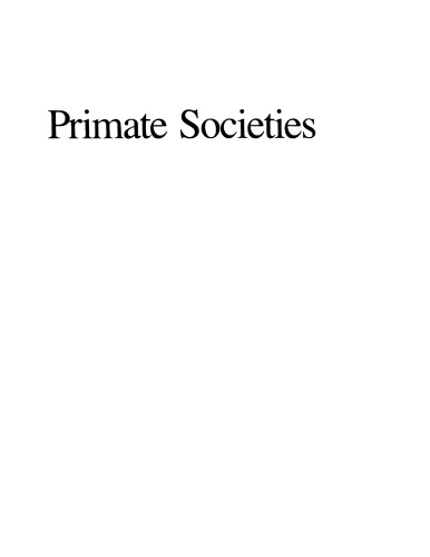 Primate Societies