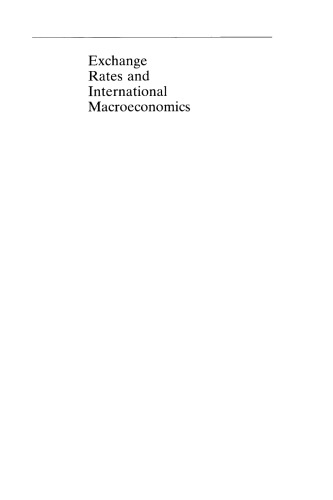 Exchange Rates and International Macroeconomics