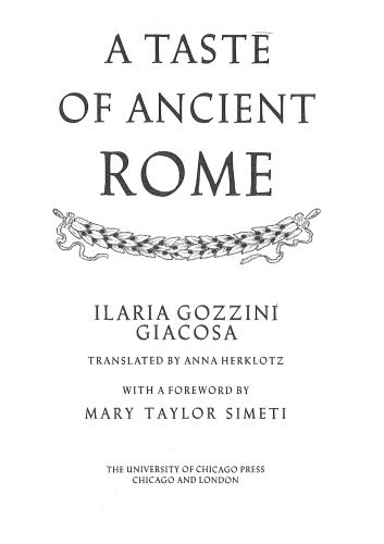 A Taste of Ancient Rome