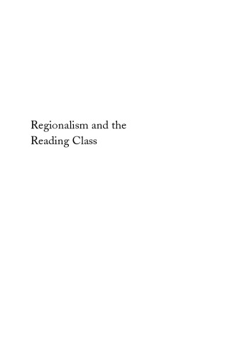 Regionalism and the Reading Class