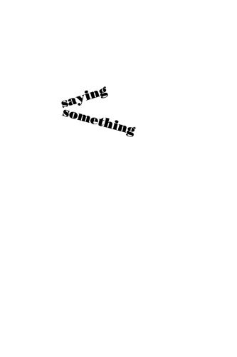 Saying Something: Jazz Improvisation and Interaction