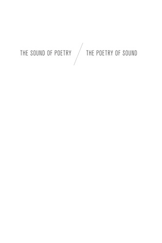 The Sound of Poetry / The Poetry of Sound