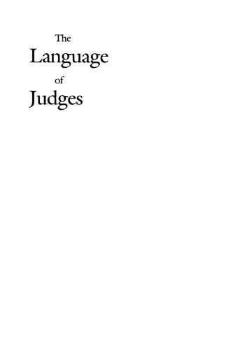 The Language of Judges