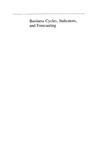 Business Cycles, Indicators, and Forecasting